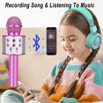 thumbnail image 3 of Regalos de cumpleaños para niñas de 6 a 15 años, micrófono de Karaoke inalámbrico bluetooth, recuerdo de fiesta para adolescentes, niños y niñas, juguetes de 4 a 12 años, 3 of 4