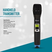 AVTronics Professional Wireless Microphone System with 4 Handheld Microphones