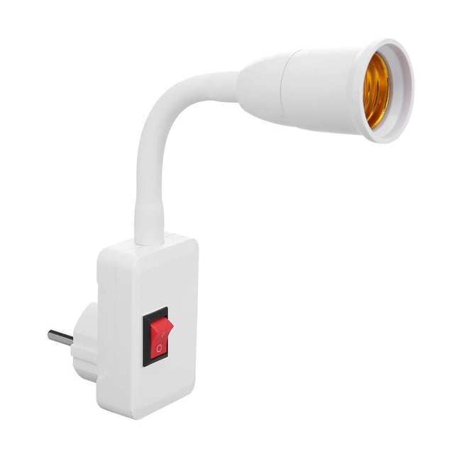 Lámpara Base de giratoria E27-E27 Adaptador de extensión flexible Soporte LED (UE) JShteea Para estrenar