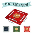 thumbnail image 3 of 29.5 x 29.5 inch Poker Mat, Thickness Portable Poker Table Top with Hemmed Edges,Water Repellent, Professional Casino Grade Poker Mat for Theme Party,Poker Night,Holiday Gatherings, 3 of 9