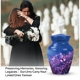 thumbnail image 4 of Small Cremation Urns For Ashes - Small Urn With Butterflies For Human Ashes - Purple Butterfly Urn - Keepsake Urn For Ashes Small - Human Urns - Memorial Urns For Human Ashes (Size-3Inch,2Pcs), 4 of 5