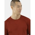thumbnail image 3 of Athlux Men's Waffle Crewneck Pullover with Long Sleeves, Size S-3XL, 3 of 5