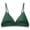 Green, variant on 2 Pack Womens Bras No Underwire Solid Ice Silk Seamless Back Wireless Triangle Bralettes Cup Underwear,Red,S