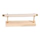 thumbnail image 1 of Organizador de joyas con base de madera, expositor multiusos para pulseras 1 nivel, 1 of 9