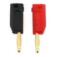 thumbnail image 3 of E-outstanding 2mm Banana Plug 10PCS Red and Black 2mm Mini Stackable Banana Pin Jack Wire Cable Connector, 3 of 5