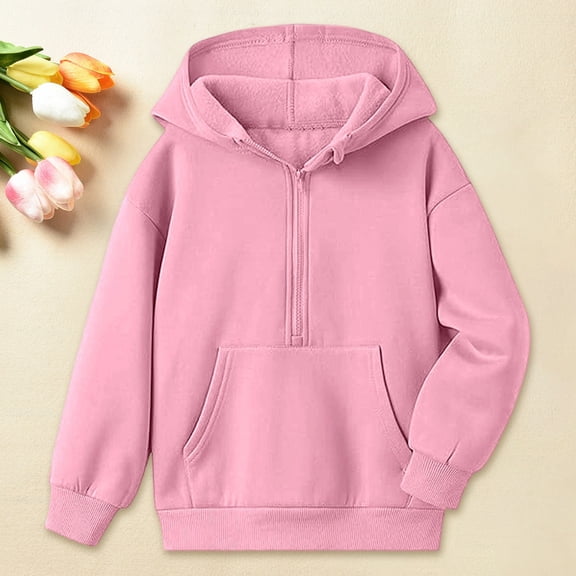 Hoddies Tween Pink Pullover Hooded Casual Long Sleeve Hoodies Fall Clothes Tween Girl Clothes 13-14 Years