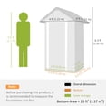 thumbnail image 3 of Outsunny 4' x 4' Outdoor Storage Shed with Lockable Door, Light Grey, 3 of 10