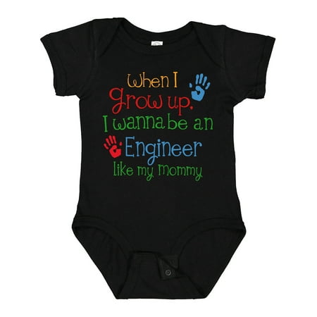 

Inktastic Engineer Like Mommy Gift Baby Boy or Baby Girl Bodysuit