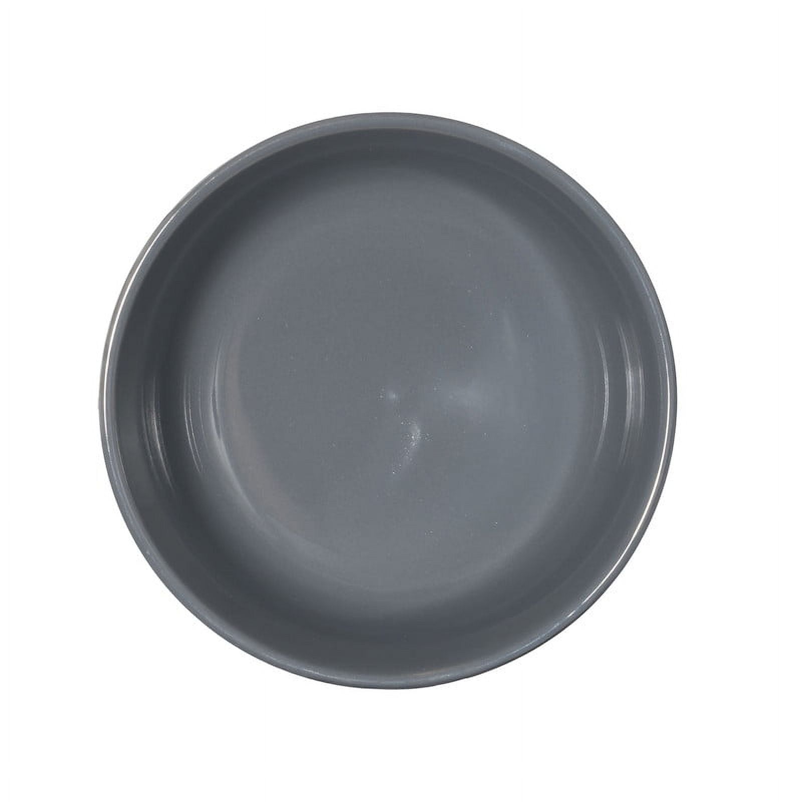 (3 pack) Mainstays Chiara Stoneware Round Bowl, 6.25 in, Gray