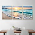 thumbnail image 4 of 3PCS Canvas Painting Pictures Home Art Decor Wall Posters Sea Landscape Beach, 4 of 5