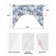 thumbnail image 5 of Watercolor Forest Blue Swag Valances for Windows, Small Curtains Drapes, Abstract Art Modern Trees Kitchen Window Curtains Over Sink Rod Pocket Window Treatment Valance for Bedroom/Bathroom 56"x36", 5 of 5