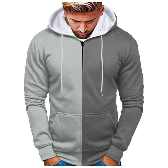 Caqnni Sweatshirt Mens Crewneck Creative Round Neck Casual Long Shirts Top Blouse Hoodies Pullover Jacket Coats (XL,Dark Gray)