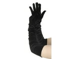 thumbnail image 5 of INSPIRE CHIC Women's Velvet Elbow Length Full Finger Evening Glove for Elegant Formal Black, 5 of 6