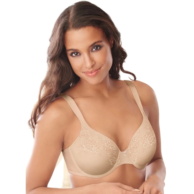 Bali Womens Lace Desire Natural Lift Underwire Bra, 34B, White