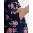 thumbnail image 4 of Time and Tru Women’s and Women's Plus Tiered Midi Skirt with Elastic Waistband, Sizes XS-4X, 4 of 5