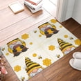 thumbnail image 4 of Rateoe Beekeeper Gnome Holding A Glass Pattern Flannel Door Mat Indoor Outdoor Entrance, Waterproof All-Weather Doormat,Fade Resistant, Low Profile Entryway Mat 16x24in, 4 of 7