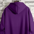 thumbnail image 5 of Sakmal Womens Jackets Track Athletic Purple Plus Size Jacket Cropped Solid Trendy Coats for Women, 5 of 6