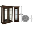 thumbnail image 2 of Design Toscano Country Tuscan Wall Curio Cabinet Walnut Finish, 2 of 5