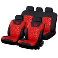 thumbnail image 2 of LHNFT Full Set Car Seat Covers Premium Stylish Butterfly Painted Front Seats with Breathable Rear Bench Back Car Seat Protectors Cushion Universal Fits Most Automotive, Van, SUV, Truck, 2 of 2