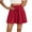 Red, variant on Jalioing Wide Leg Flowy Shorts for Women Loose High Waist Drawstring Fashion Beach Shorts Summer Boho Shorts