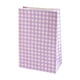 thumbnail image 2 of Bolsa de Regalo Pequeña de Papel Kraft a Cuadros de Colores | Morado | 23 X 15 X 8 Cm | 1 Unidad, 2 of 6