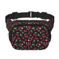 thumbnail image 1 of Balery Ripe Red Cherry Mochila Cinturón para Mujeres y Hombres, Bolsa de Cintura Impermeable de Doble Capa con Correa, 1 of 8