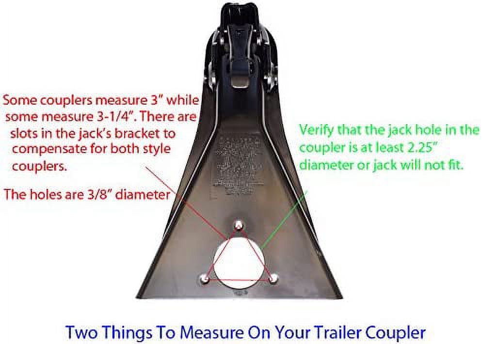 A-Frame Trailer Jack With Foot And Mounting Hardware