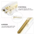 thumbnail image 6 of Rose Gold Stapler Plastic Clear Decorative Hand Transparent Office Supplies Cute Stationery Coworker Gift Small, 6 of 6