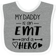 thumbnail image 3 of Inktastic My Daddy is an EMT and a Hero Boys or Girls Baby Bib, 3 of 4