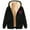 Black, variant on Oalirro Zip Up Hooded Coat for Women Sherpa Lined Fleece Overcoat Winter Warm Jacket Casual Thick Outwear with Pockets