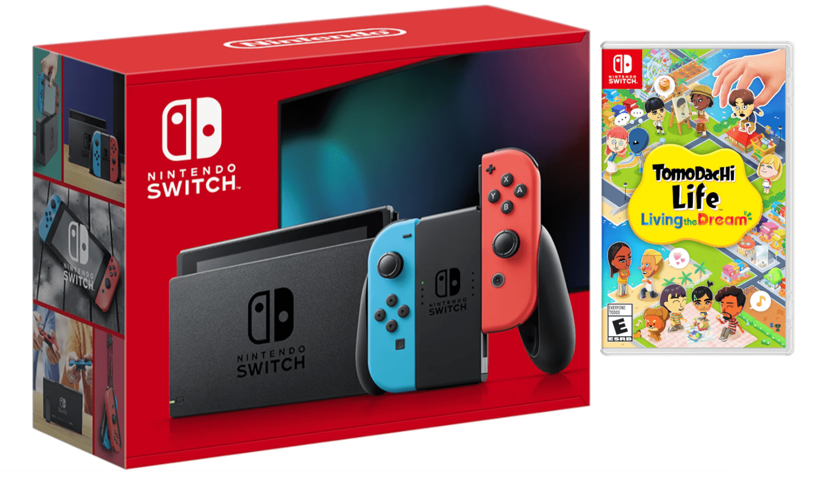Nintendo, Switch + $35 eShop Credit, Nintendo Switch, Neon Red