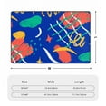 thumbnail image 7 of YFYANG 36"x24" Non-Slip Flannel Carpet Doormat, Living Room Bedroom Office Decorative Area Rugs, Indoor Blue Cartoon Line Doodle Floor Mats, 7 of 7