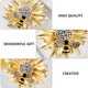 thumbnail image 4 of 1 broche creativo de abeja y margarita, accesorios simples de ramillete de todo fósforo (dorado), 4 of 6