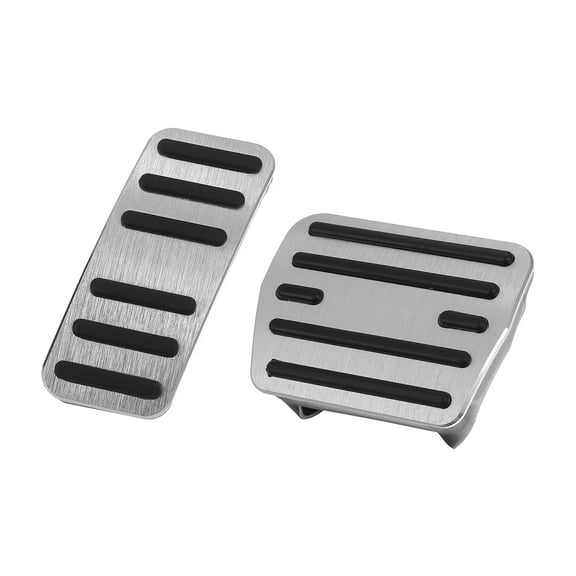2 Pcs Car Gas Accelerator Brake Pedal Cover for VW Golf Alltrack Golf SportWagen 2015-2020 Silver Tone
