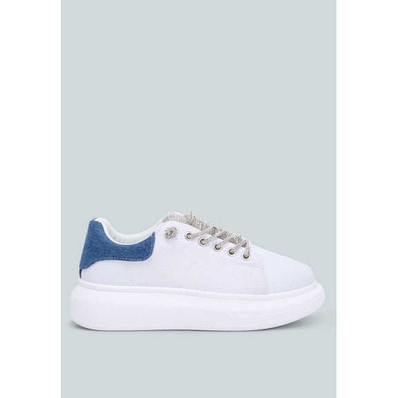 Jaxen Rhinestones Lace Up Sneakers
