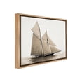 thumbnail image 4 of Stupell Industries Vintage Maritime Ship Transportation Photography Brown Floater Framed Canvas Art Print Wall Art, 21 x 17, 4 of 10