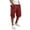 Wine long shorts men, variant on Jessboyy Long Shorts for Men Knee Length Casual Cargo Shorts with Pockets Drawstring Elastic Waist Outdoor Hiking Work Shorts Brown,M