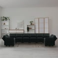 thumbnail image 2 of Naomi Home Sarah Contemporary DIY Sofa Collection-Color:Black,Fabric:Air Leather,Style:10 Piece Modular Sectional, 2 of 8
