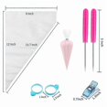 thumbnail image 5 of 122Pcs Tipless Piping Bags - 100Pcs Disposable Pastry Bag for Cookies, 5 of 5