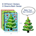 thumbnail image 2 of Wrapables Make Your Own Christmas Stickers, DIY Make a Face Sticker Sheets, Holiday Crafts and Activities, Party Favors (24 Sheets), Santa and Buddies, 2 of 4