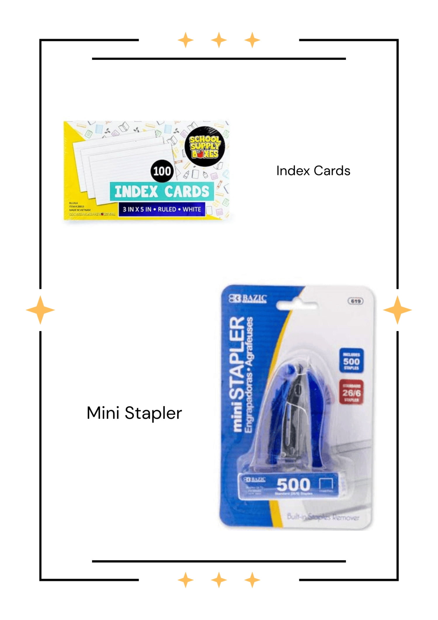 School Supply Boxes | Office Essentials Kit | Writing, Filing & Organization Supplies for Home, School, or Office
