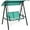 Turquoise, variant on Costway Outdoor 2-Seat Swing Loveseat Canopy Hanging Swing Turquoise