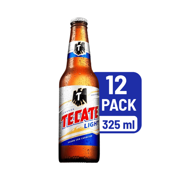 Pack De 12 Cerveza Tecate Light Botella 325Ml R