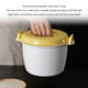thumbnail image 5 of Injueey Olla arrocera de 3,8 l, vaporera para microondas, minifabricante de horno, contenedor de cocina, utensilios para sopa, olla de vapor Cocina y Comedor Amarillo S Injueey HA083783-01, 5 of 6