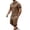 Khaki, variant on Gytharion 2 Piece Summer Tracksuits for Men V Neck Short Sleeve Shirt with Drawstring Elastic Waist Shorts Sets Soild Color Athletic Outfits