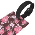 thumbnail image 3 of Wukai Rose Flowers Stylish and Durable Travel Luggage Tags: Waterproof PVC Rubber, Easy Attachment, Bold Lettering for Quick Identification, 3 of 6