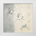 thumbnail image 3 of Kathrine Lovell 4x14 White Modern Wood Framed Wall Art Titled - Sparrows Alighting, 3 of 5