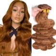 thumbnail image 1 of Hair Bundle Auokmar, 22 pulgadas, color 30, Body Wave, 3 paquetes, 1 of 6