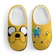thumbnail image 3 of Adventure Time Soft Plush Slippers for Boys Girls Winter Warm Cotton Slippers with Rubber Sole Non-Slip Kid's Slip on Shoes Fluffy House Slippers For Indoor And Outdoor, 3 of 8
