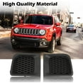 thumbnail image 2 of PIT66 Bumper Cover Grille, Compatible with 2015 2016 2017 Jeep Renegade Front Left & Right Black, 2 of 9